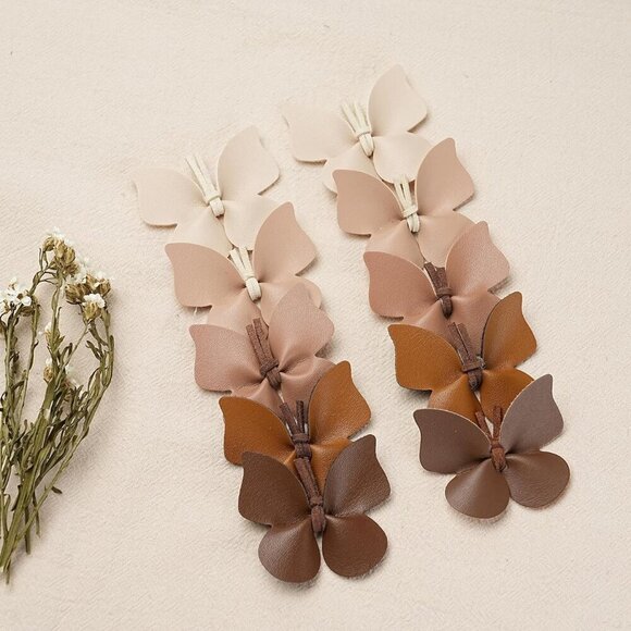Butterfly Hair Clips Leather Bow Alligator Hair Accessories for Girls Women main image 5